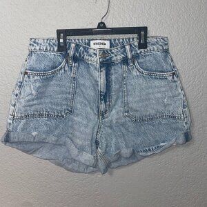 RSQ Womens High Rise Roll Cuff Shorts